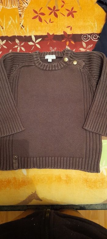 Pull marron 3 ans