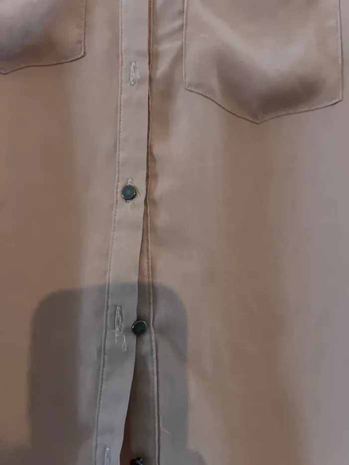 Chemise rose clair taille 34 h& m - photo numéro 3
