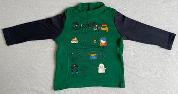 T Shirt manches longues col roulé 71cm 9m DPAM