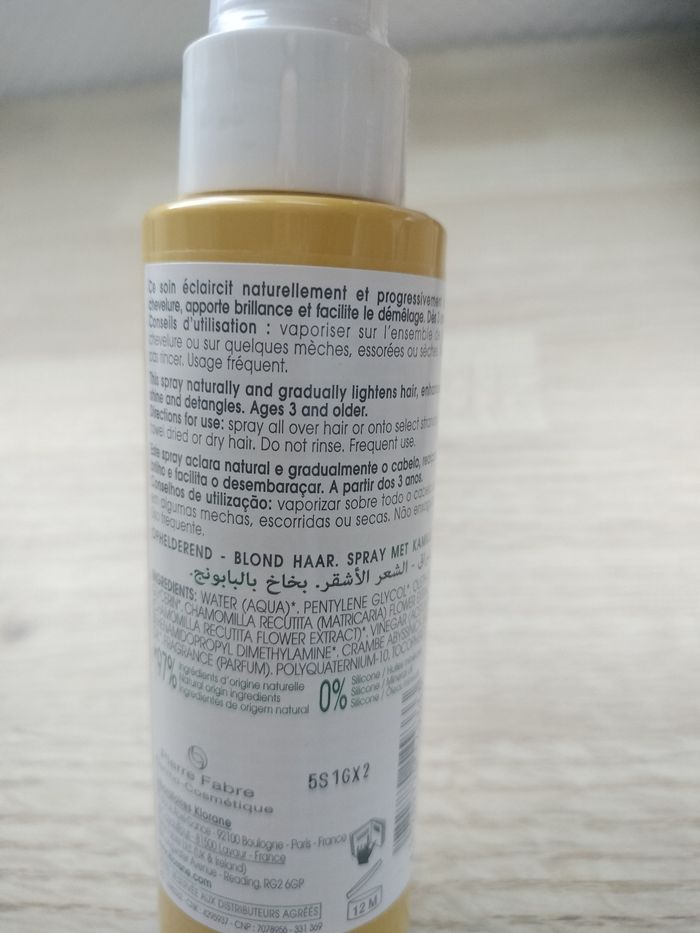 Spray klorane à la camomille - photo numéro 3