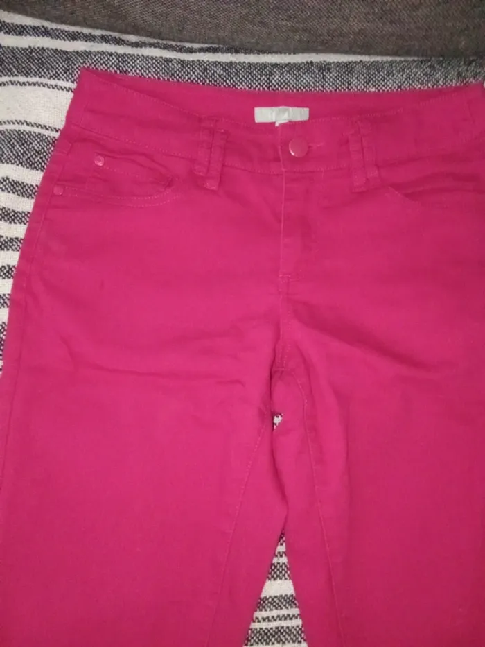 Jeans rouge - BnK - Taille S - photo numéro 2