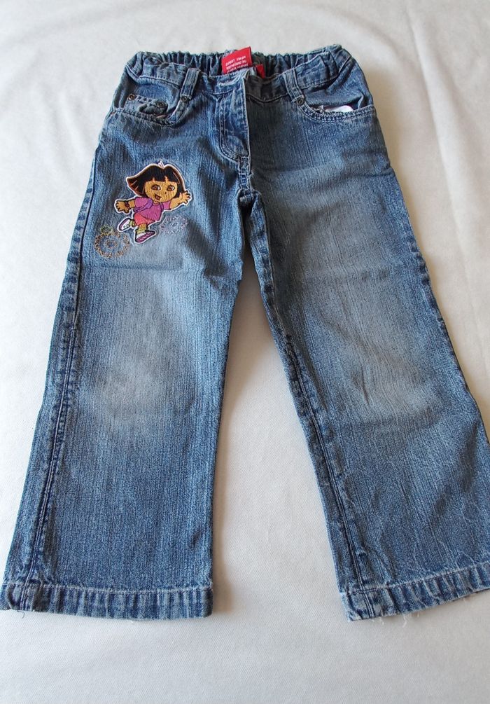 Pantalon Fille Velours Bordeaux, Coton, Taille 6 Ans, Parfait état