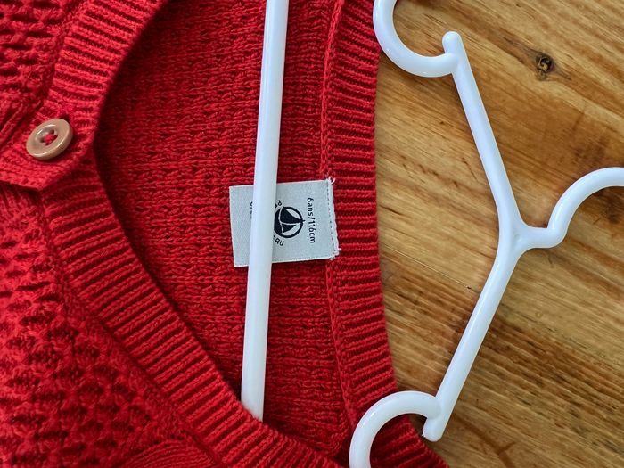 Gilet rouge petit bateau - photo numéro 2