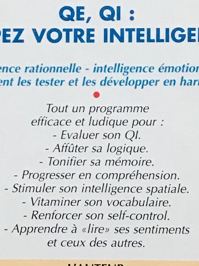 QE, QI Dopez votre intelligence - photo numéro 2