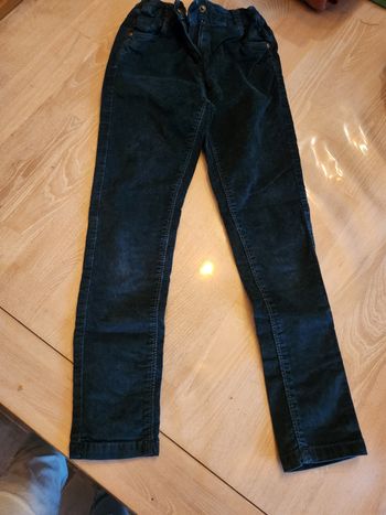 Pantalon velours vert émeraude