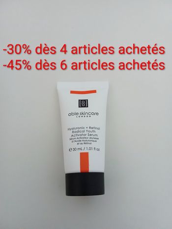Sérum Visage Hyaluronique + Rétinol - Able Skincare - NEUF - 30ML