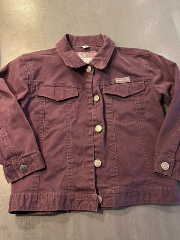 Veste jeans mauve  okaidi 6 ans