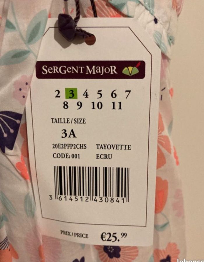 Robe sergent major - photo numéro 3