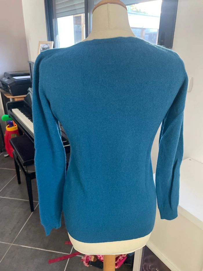 Pull en cachemire bleu - photo numéro 4