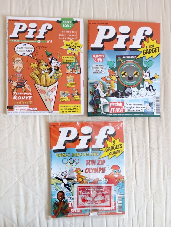 Lot de 3 Pif Magazine