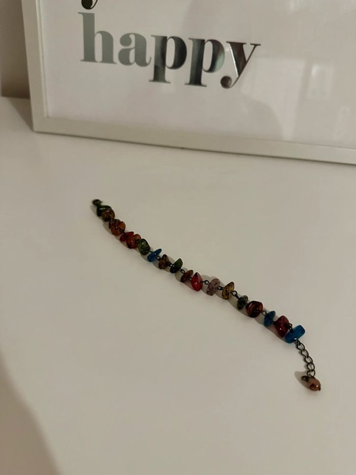 🍁 Bracelet en pierre multicolore vintage 🍁