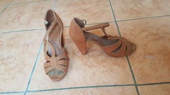 Nu-pieds à talon femme 39 abricot Pimkie