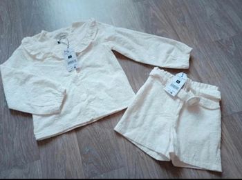 Ensemble chic veste et short fleuri sergent major 6/7 ans valeur 67€ !!