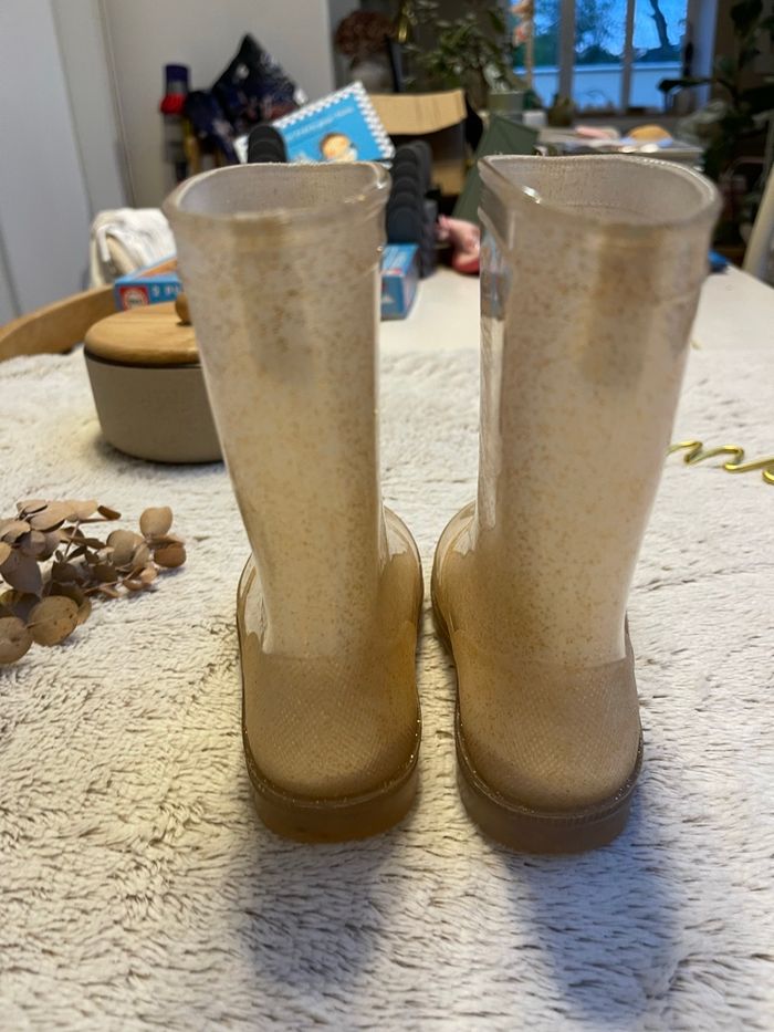 Botte de pluie beige à paillettes - Taille 26 - Vertbaudet - photo numéro 8