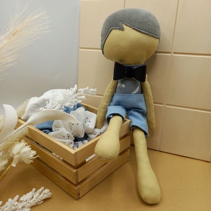 Doudou Bio  Garçon – Crée et Dessine Tes Émotions - Poupée Éducative - photo numéro 5