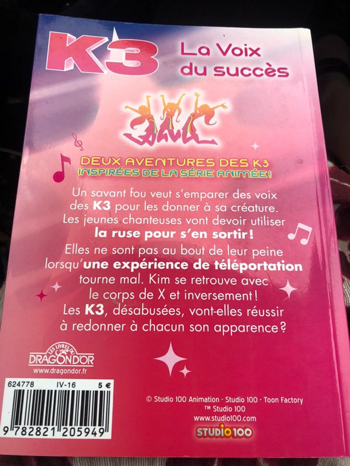#livre #k3 la voix du succès #dessinanime - photo numéro 2