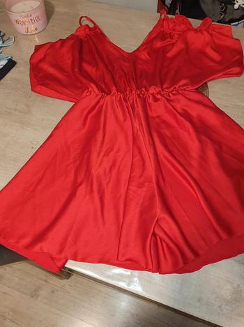 Combishort effet satin neuve