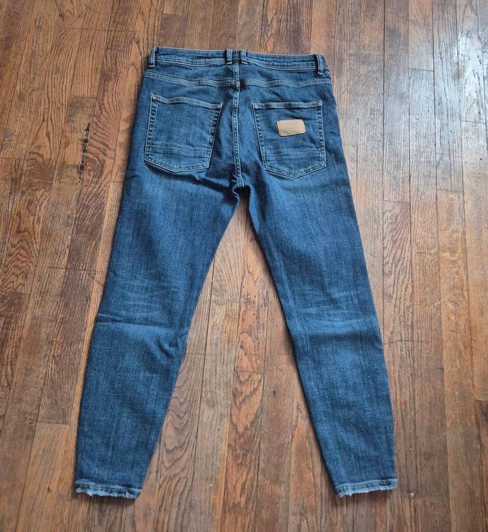 Jean femme bleu zara taille 42 XL - photo numéro 5