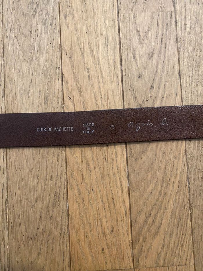 Ceinture en cuir Agnès b taille 75 - photo numéro 5