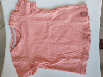 T shirt rose abricot rose 12-18mois