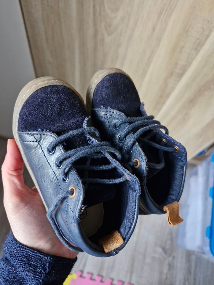 Bottines  / chaussures premiers pas bleu marine Obaïbi - photo numéro 7