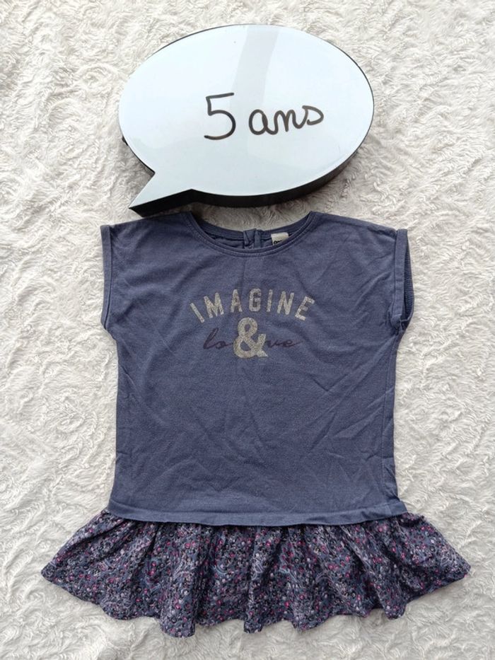 Robe courte manches courtes Fille 5 ans Imagine & Love Tao