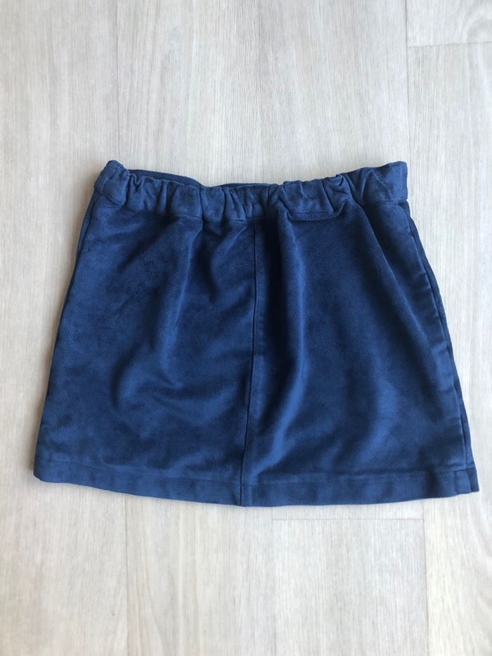 Jupe velours bleu foncé 8 ans kiabi - photo numéro 3
