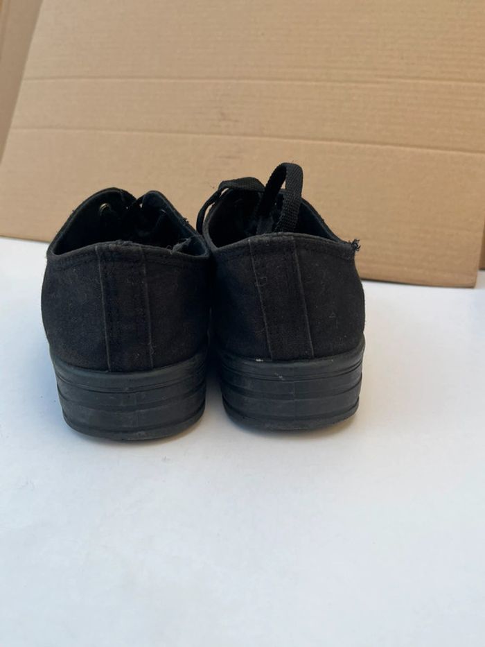 Chaussures baskets de villes noir avec plateforme - photo numéro 12