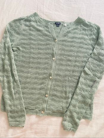 Gilet ajouré amande 12 ans