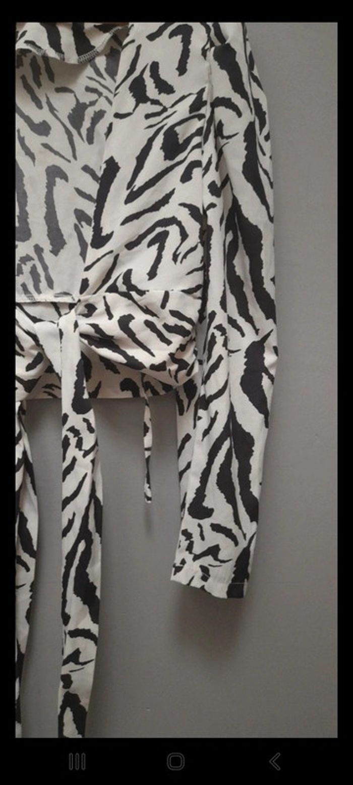 Top blouse imprimé a Noué - photo numéro 5