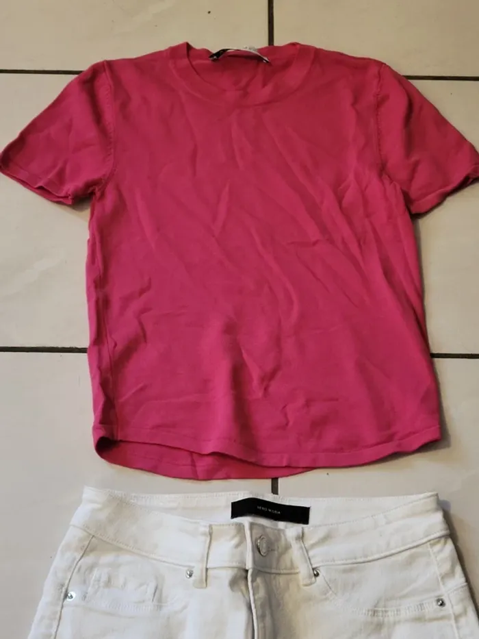 Ensemble haut rose et jean 36 - photo numéro 4