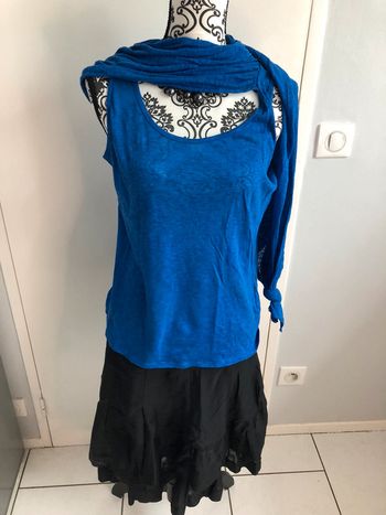 Débardeur bleu électrique taille M Les Petites