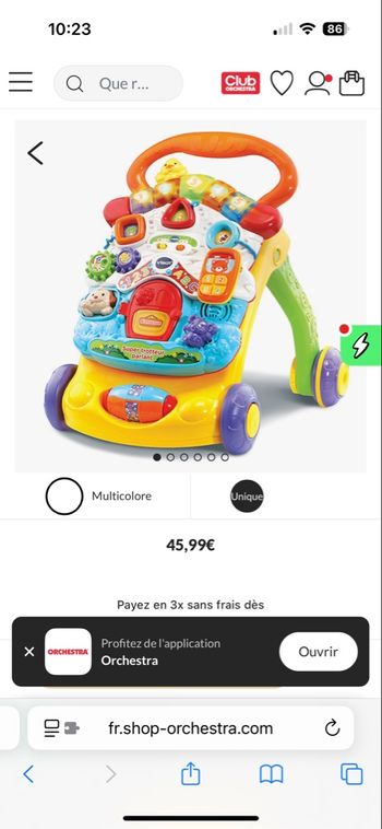 Super trotteur parlant  V tech