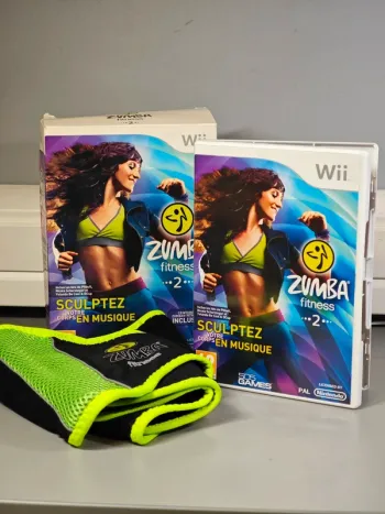 Jeu Nintendo Wii : Zumba Fitness avec ceinture et coffret