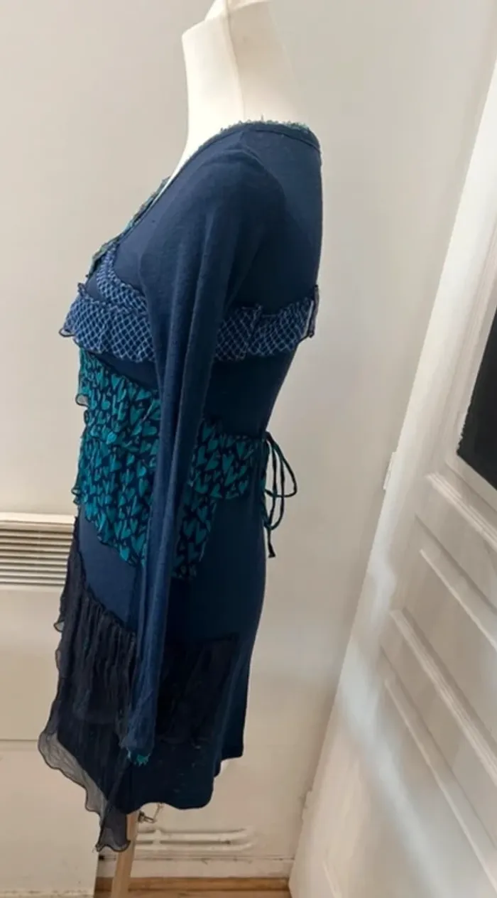 One step, robe bleue, femme, taille 36 - photo numéro 2