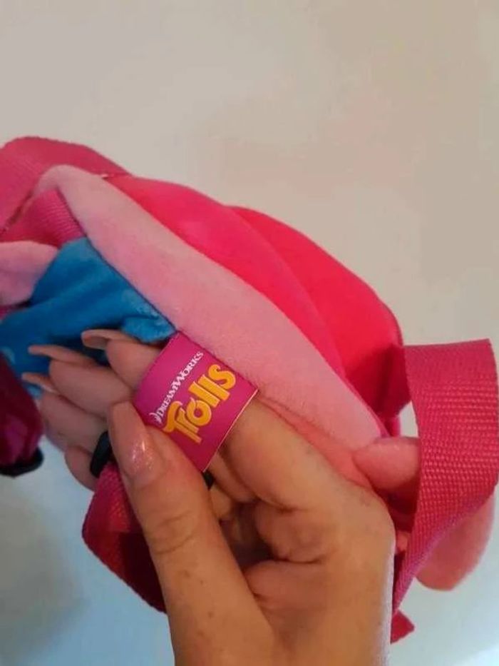 Peluche sac  à  dos trolls - photo numéro 3