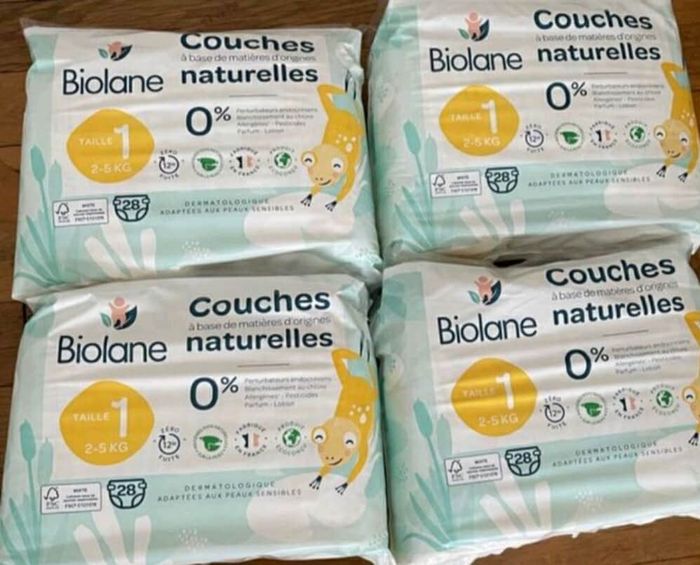 Couches bébés Biolane taille 1