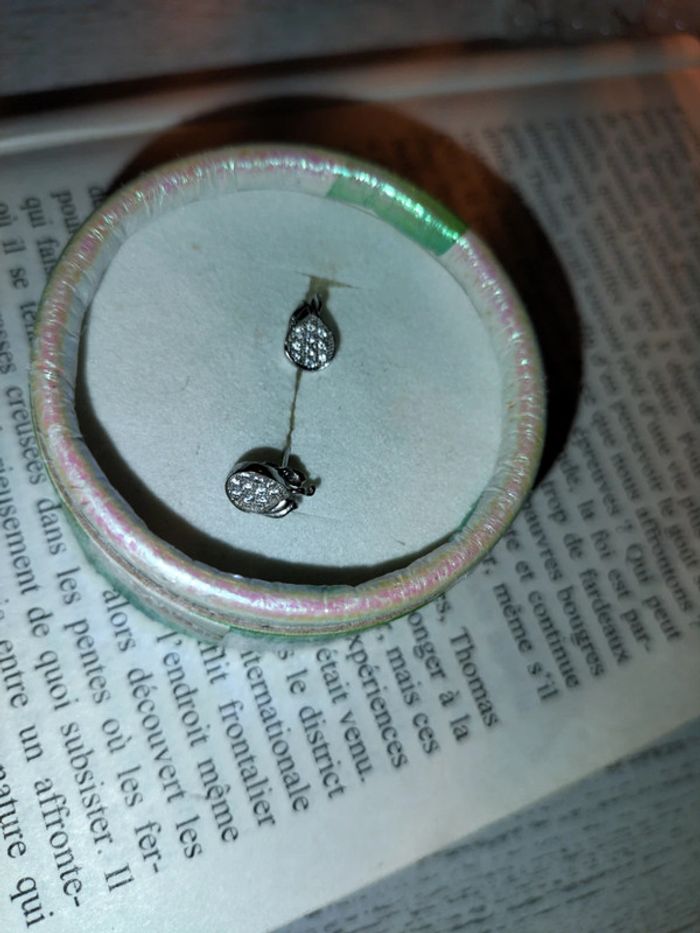 Boucles d'oreilles en argent 925 - photo numéro 3
