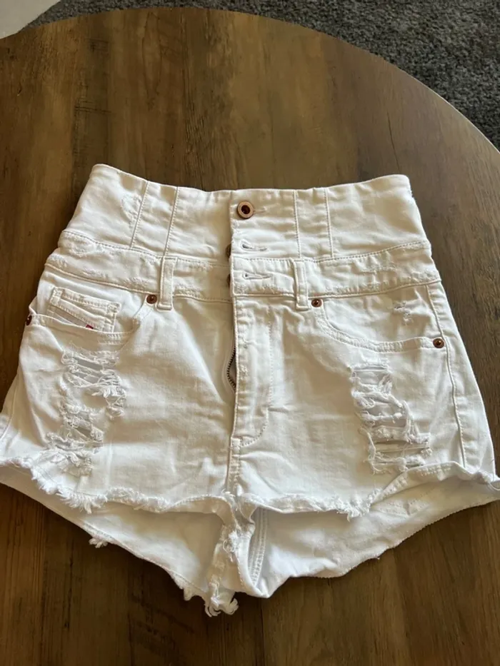 Short jeans blanc diesel xs
