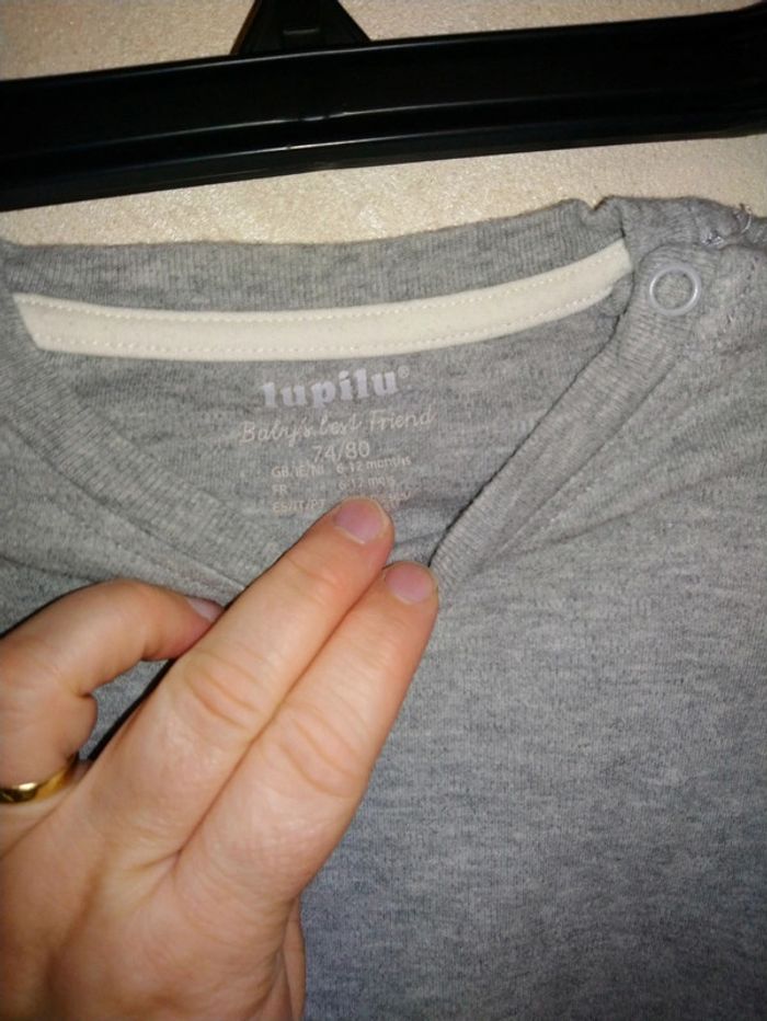 Tee shirt manches longues basic Lupilu - photo numéro 3