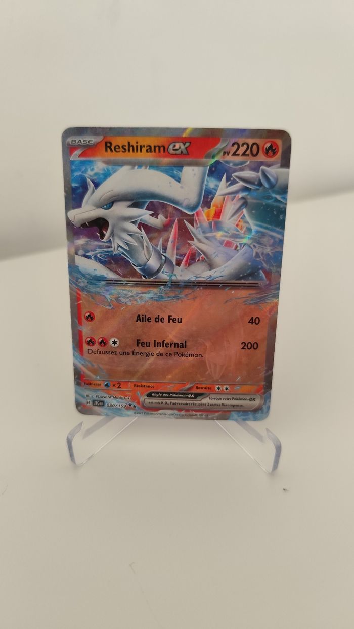 Carte Pokémon Reshiram Ex 030/159 Écarlate et violet Aventures Ensemble