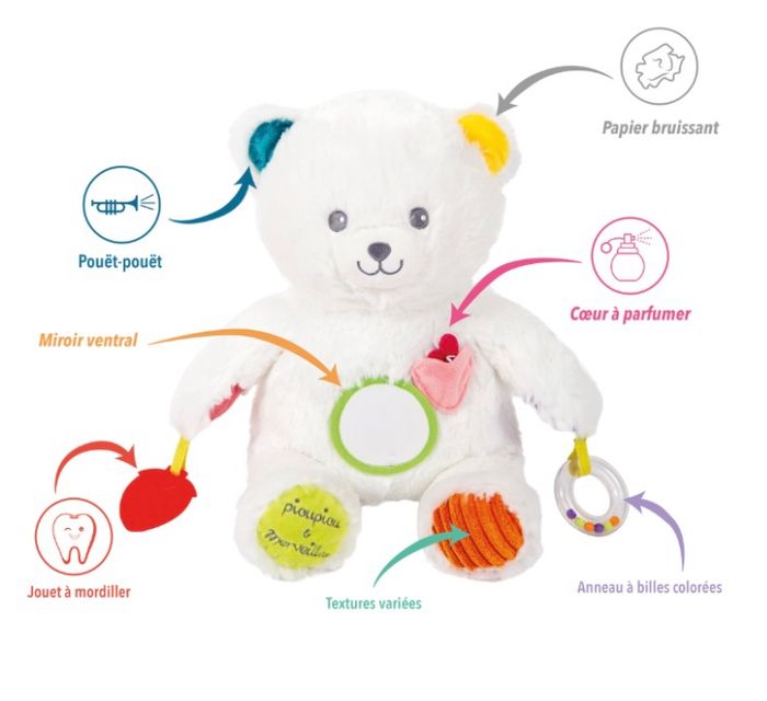 Ourson Gaston 5 Sens Pioupiou & Merveilles - photo numéro 2