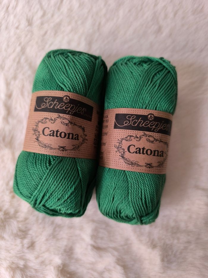 2 pelotes catona verte