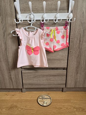 Vêtement Bébé Fille - Ensemble été T-shirt /Short  - Orchestra - 3 mois / 60cm