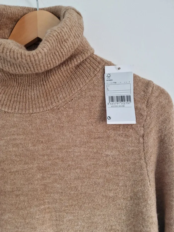 Robe longue Mango camel taille L neuve - photo numéro 3
