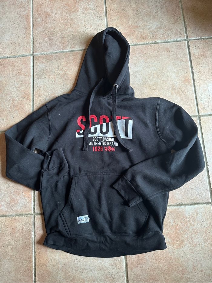 Sweat capuche noir Scott Taille M