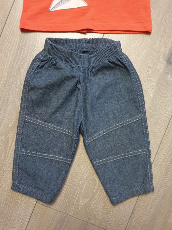 Ensemble maillot+pantalon. Garçon 3 mois. Marque Kiabi - photo numéro 3