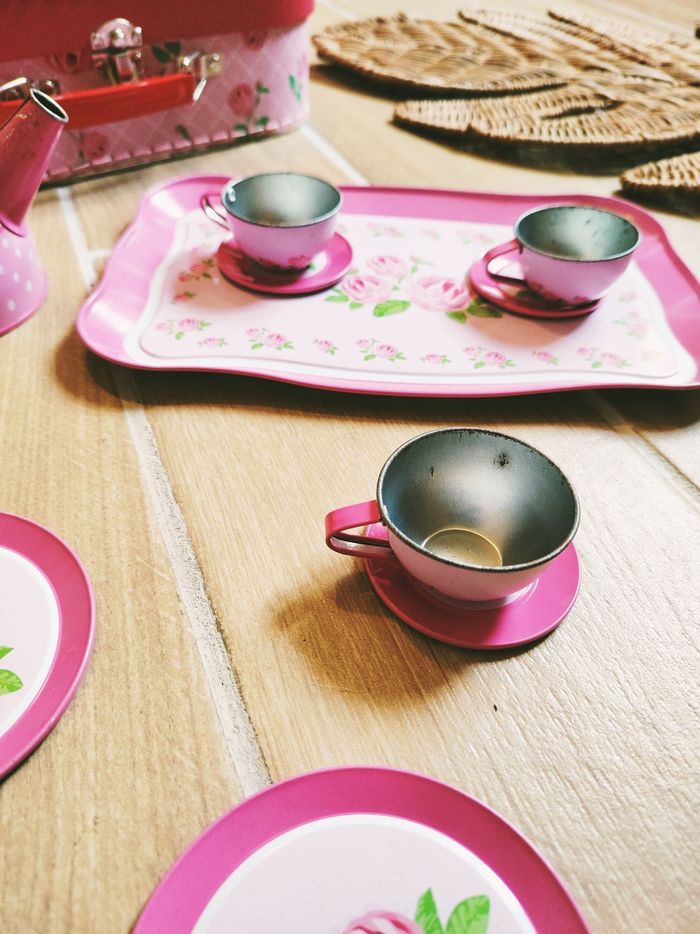 🫖Coffret dinette service à thé en metal marque Bb and Co - photo numéro 2