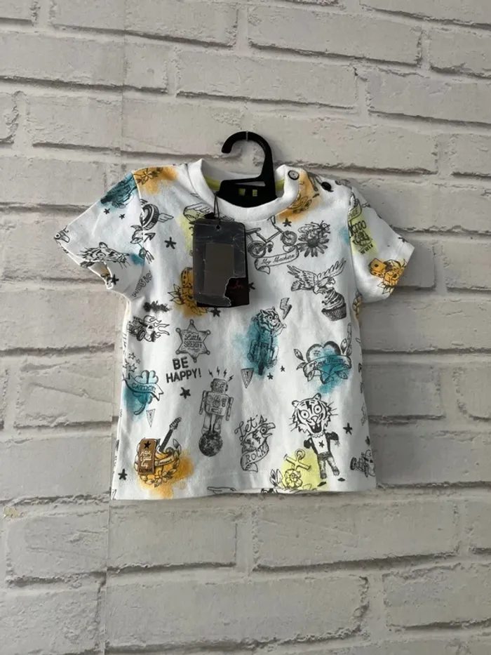 T-shirt Catimini – Neuf avec étiquette – 6 mois (68 cm) - photo numéro 2