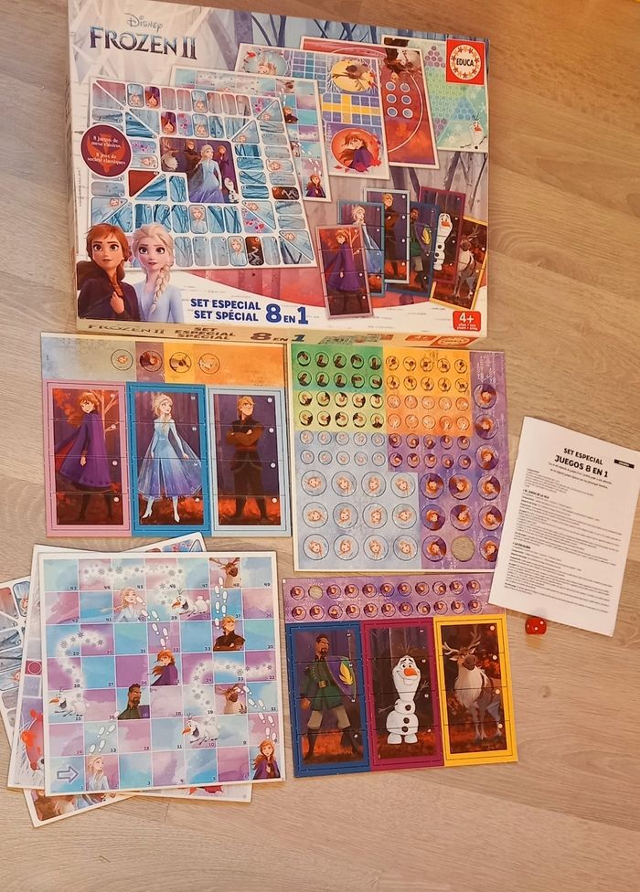 Educa - La Reine des Neiges II. Set Spècial Multi Jeux: 8 en 1. +4 Ans. Ref. 18379 - photo numéro 2